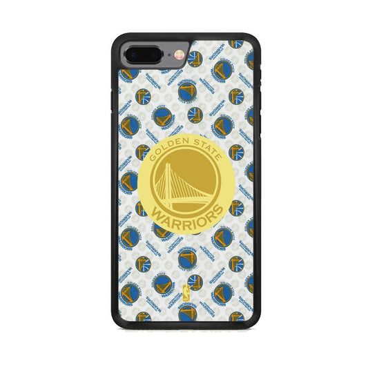 NBA Golden State Warriors Pattern of The Seasons iPhone 8 Plus Case-Rubber Black (2D Case)-Oxvistore