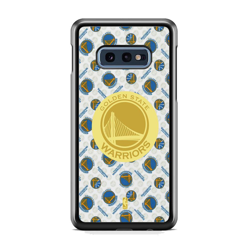 NBA Golden State Warriors Pattern of The Seasons Samsung Galaxy S10E Case-Rubber White (2D Case)-Oxvistore