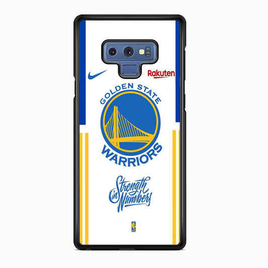 NBA Golden State Warriors Strength in Numbers Samsung Galaxy Note 9 Case-Rubber Black (2D Case)-Oxvistore