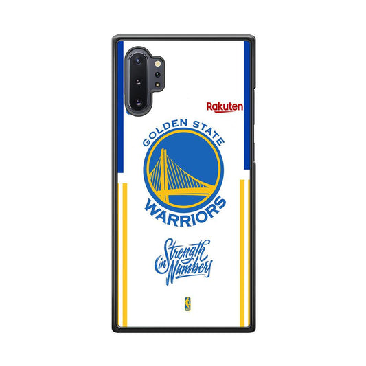 NBA Golden State Warriors Strength in Numbers Samsung Galaxy Note 10 Plus Case-Rubber Black (2D Case)-Oxvistore