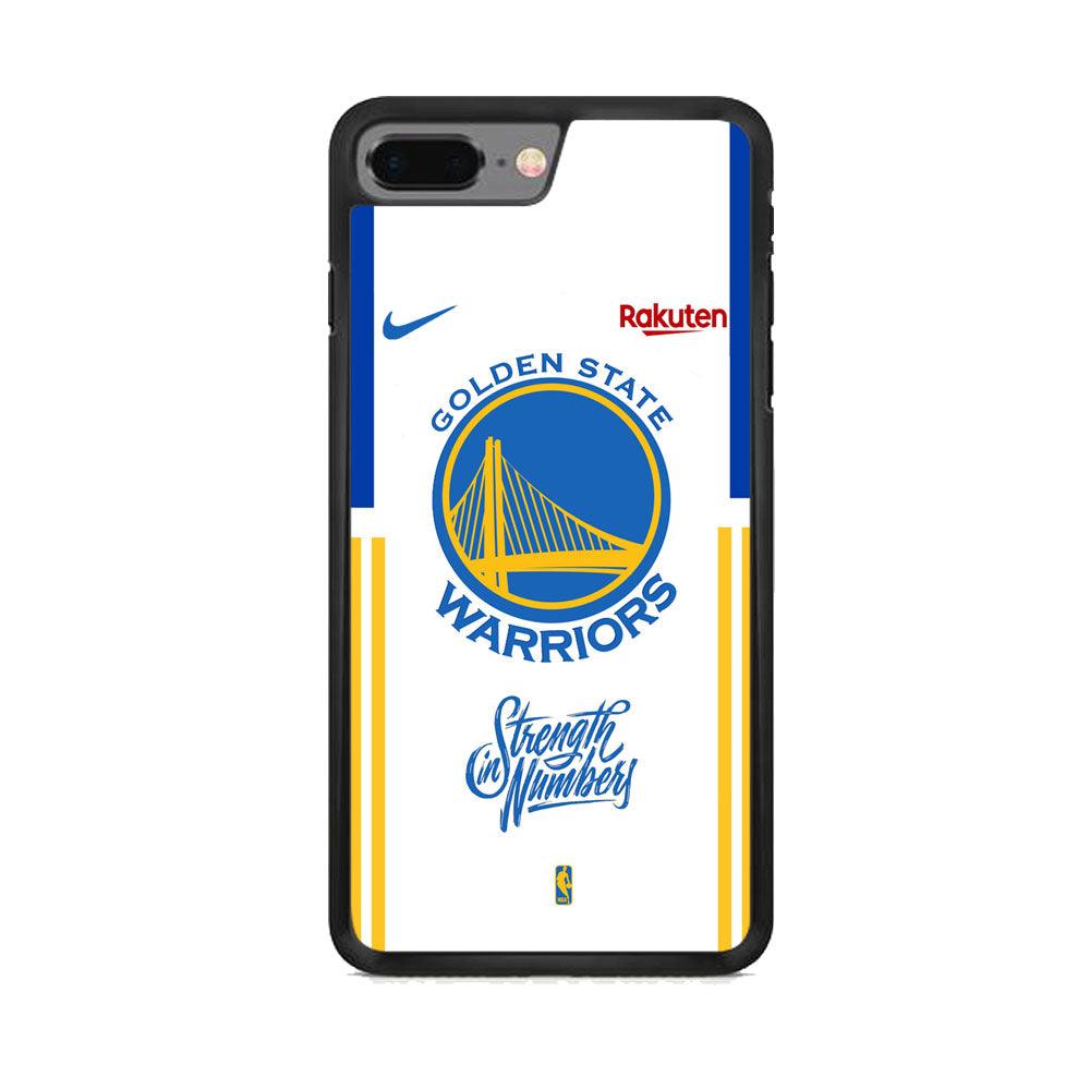 NBA Golden State Warriors Strength in Numbers iPhone 8 Plus Case-Rubber Black (2D Case)-Oxvistore