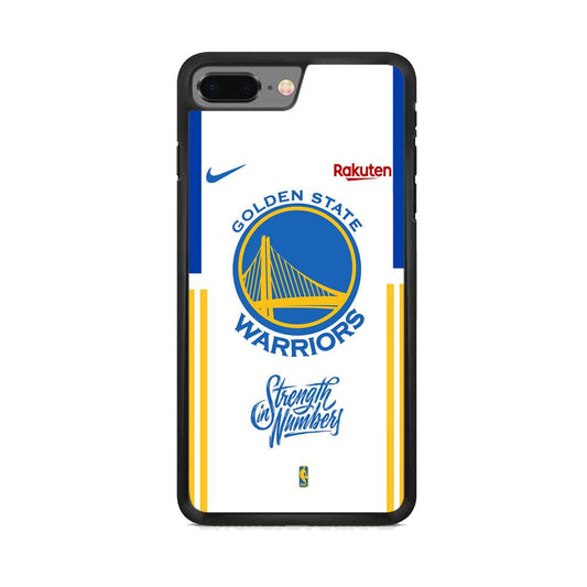NBA Golden State Warriors Strength in Numbers iPhone 8 Plus Case-Rubber Black (2D Case)-Oxvistore