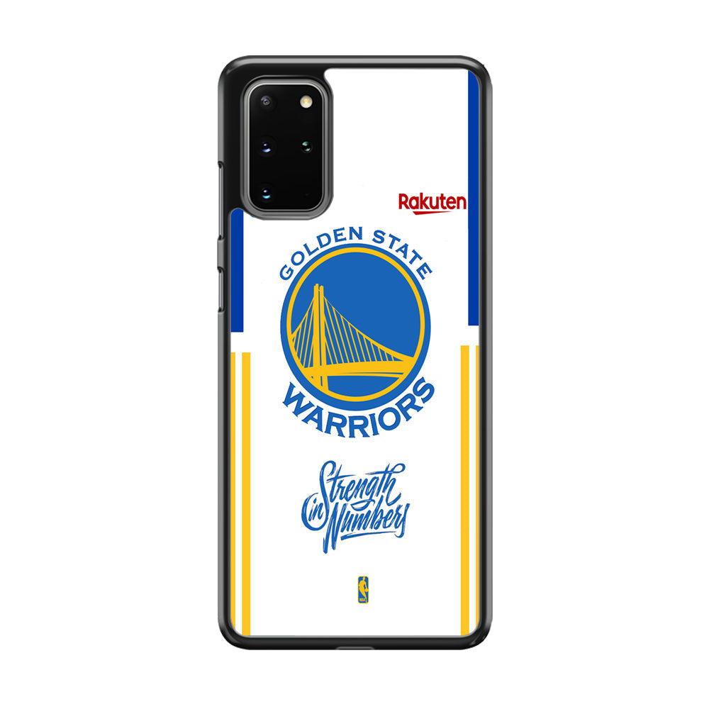 NBA Golden State Warriors Strength in Numbers Samsung Galaxy S20 Plus Case-Rubber Black (2D Case)-Oxvistore