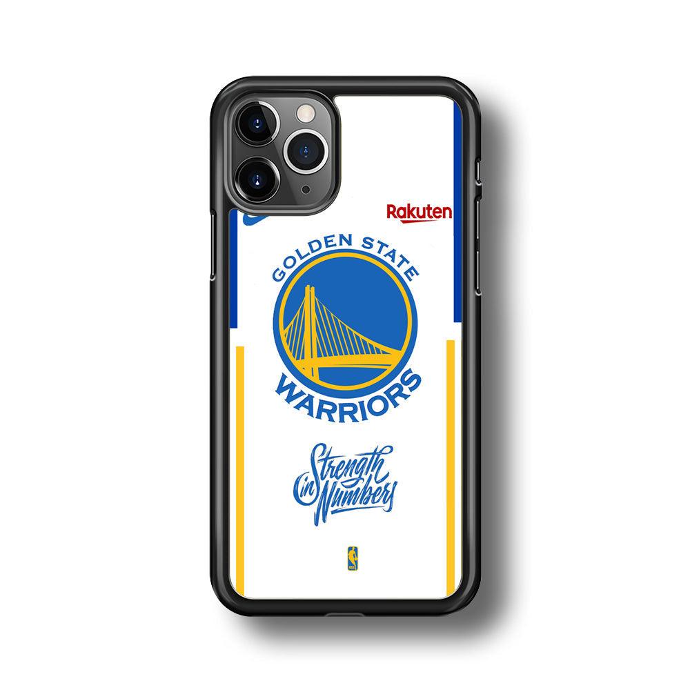 NBA Golden State Warriors Strength in Numbers iPhone 11 Pro Max Case-Rubber Black (2D Case)-Oxvistore