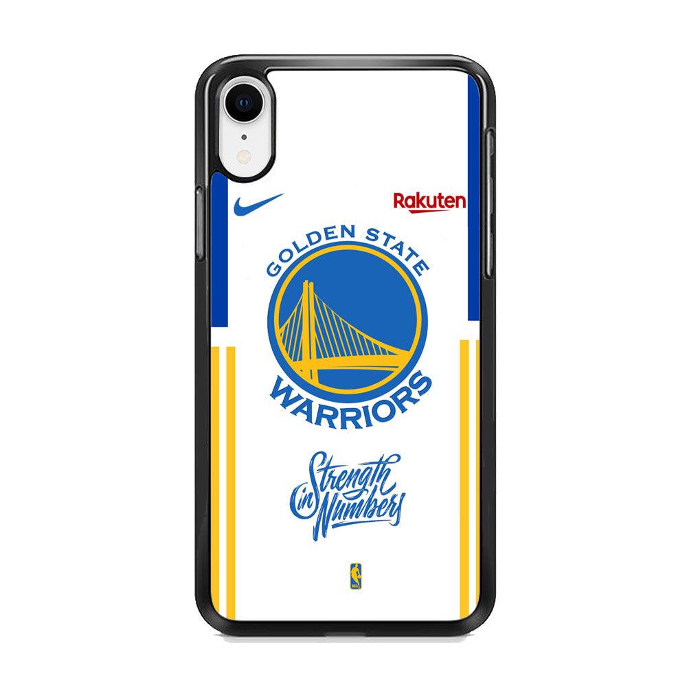 NBA Golden State Warriors Strength in Numbers iPhone XR Case-Rubber Black (2D Case)-Oxvistore