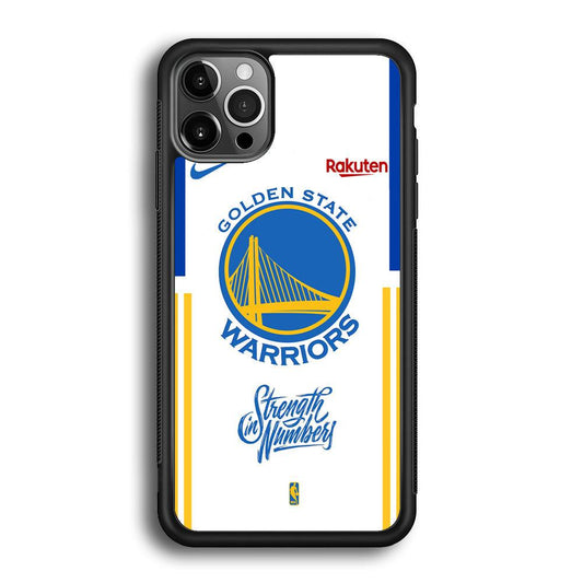 NBA Golden State Warriors Strength in Numbers iPhone 12 Pro Case-Rubber Black (2D Case)-Oxvistore