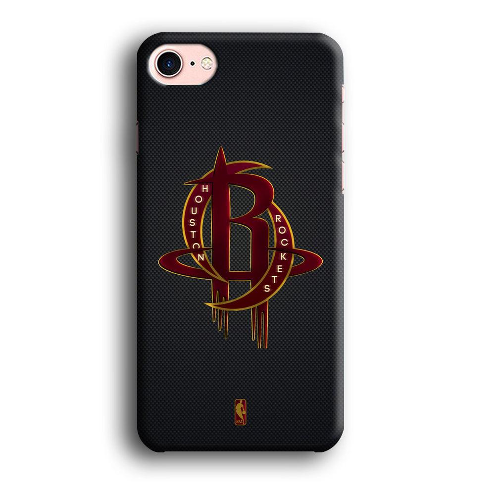 NBA Houston Rockets Gold Coil iPhone 8 Case-Oxvistore