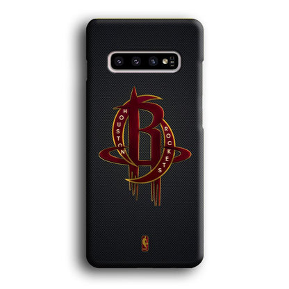 NBA Houston Rockets Gold Coil Samsung Galaxy S10 Plus Case-Oxvistore