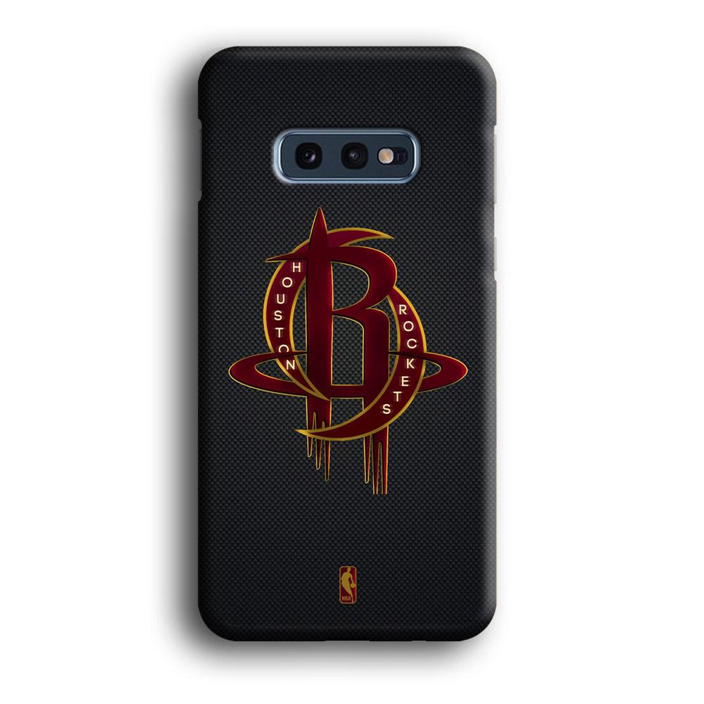 NBA Houston Rockets Gold Coil Samsung Galaxy S10E Case-Oxvistore