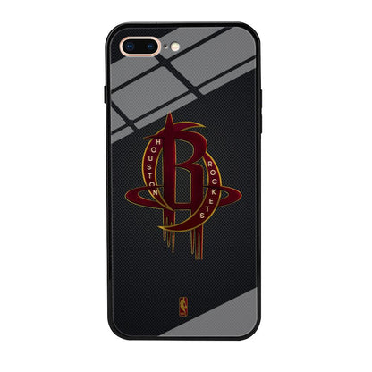 NBA Houston Rockets Gold Coil iPhone 8 Plus Case-Oxvistore