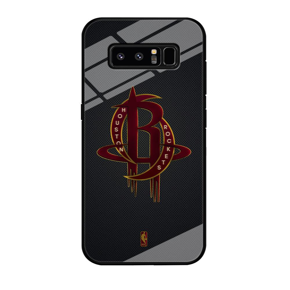 NBA Houston Rockets Gold Coil Samsung Galaxy Note 8 Case-Oxvistore