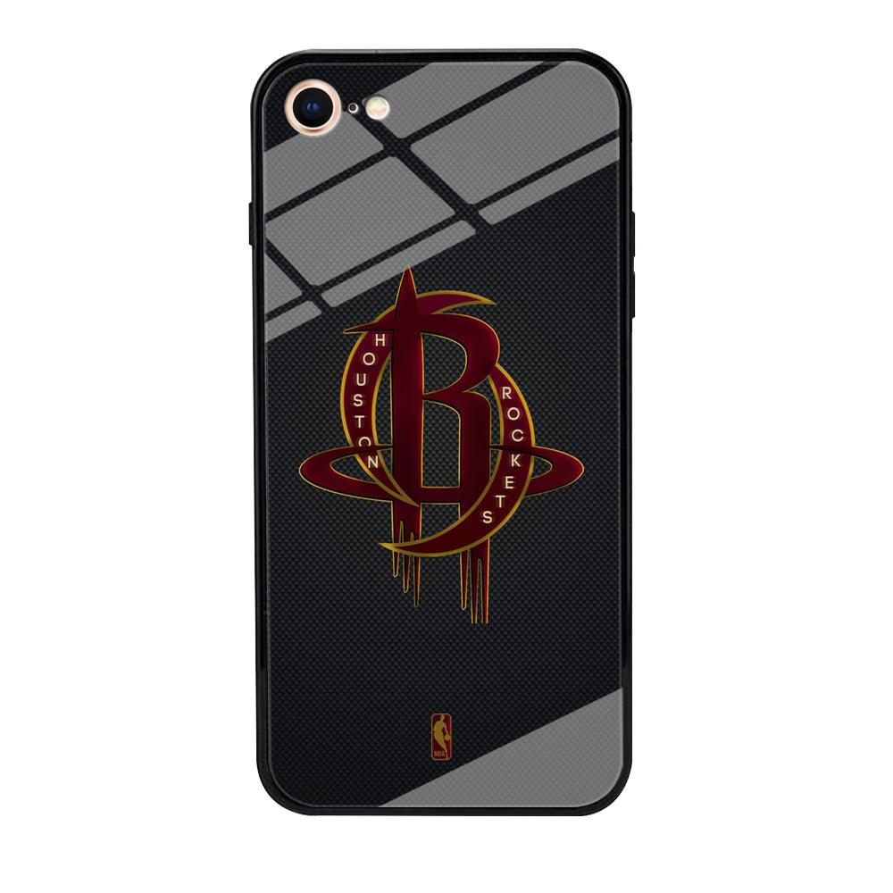 NBA Houston Rockets Gold Coil iPhone 8 Case-Oxvistore