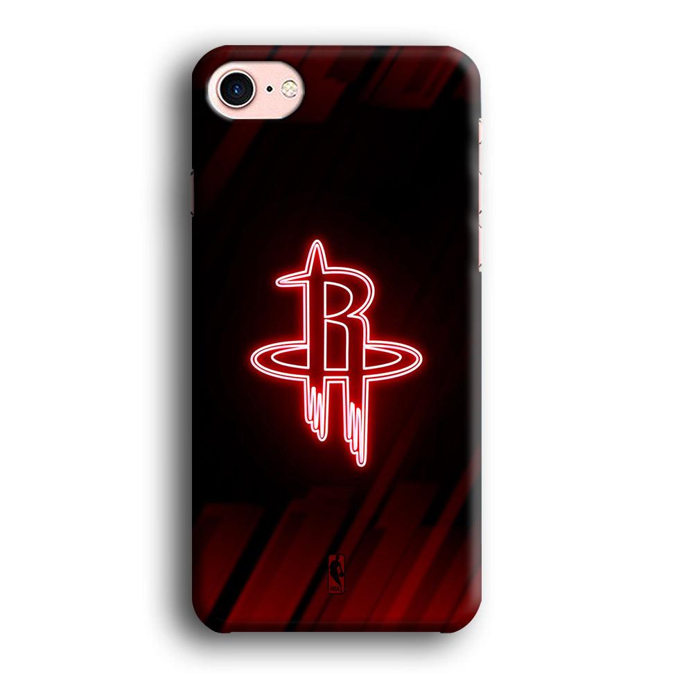 NBA Houston Rockets Red Glow iPhone 8 Case-Oxvistore