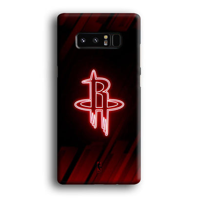 NBA Houston Rockets Red Glow Samsung Galaxy Note 8 Case-Oxvistore