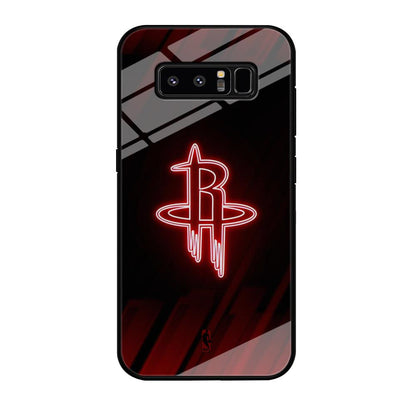 NBA Houston Rockets Red Glow Samsung Galaxy Note 8 Case-Oxvistore