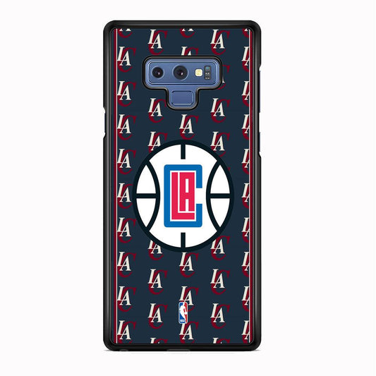 NBA Los Angeles Clippers Precis of Club Samsung Galaxy Note 9 Case-Rubber Black (2D Case)-Oxvistore
