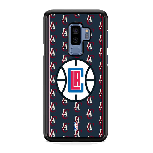 NBA Los Angeles Clippers Precis of Club Samsung Galaxy S9 Plus Case-Rubber Black (2D Case)-Oxvistore