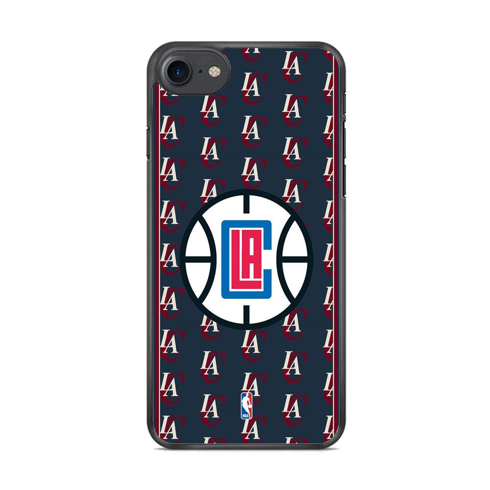 NBA Los Angeles Clippers Precis of Club iPhone 8 Case-Rubber Black (2D Case)-Oxvistore