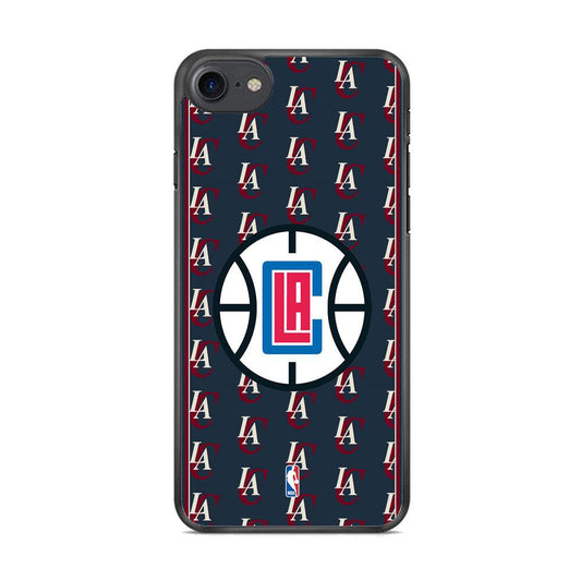 NBA Los Angeles Clippers Precis of Club iPhone 8 Case-Rubber Black (2D Case)-Oxvistore