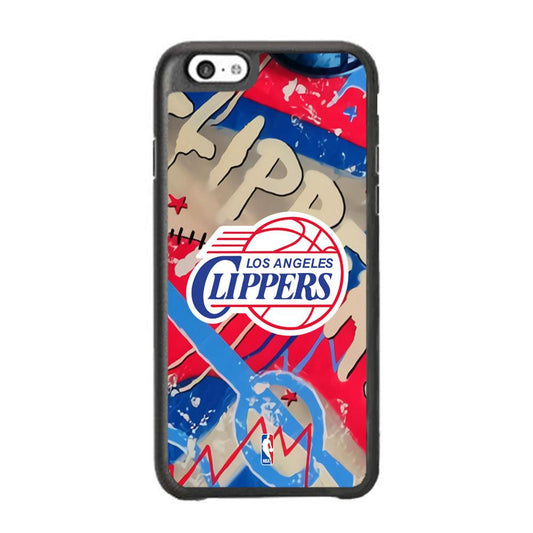 NBA Los Angeles Clippers Street Arts iPhone 6 Plus | 6s Plus Case-Rubber Black (2D Case)-Oxvistore