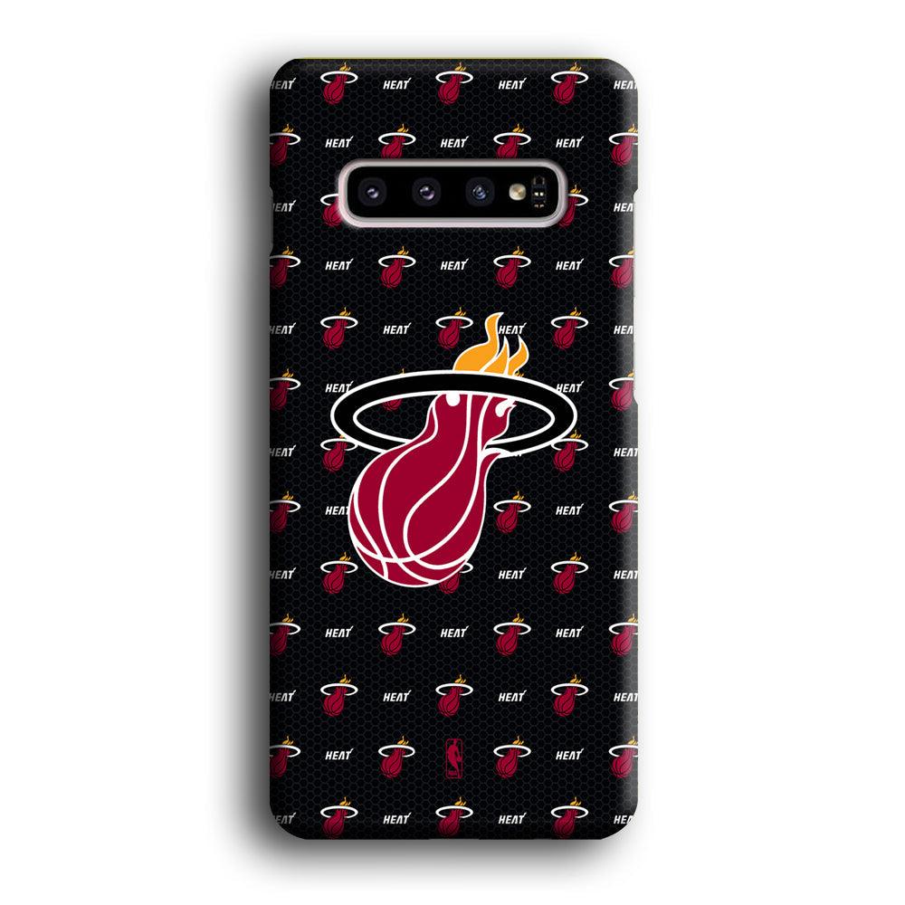 NBA Miami Heat Patern Symbol Samsung Galaxy S10 Plus Case-Oxvistore