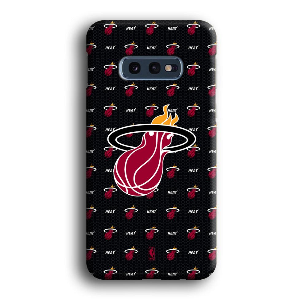 NBA Miami Heat Patern Symbol Samsung Galaxy S10E Case-Oxvistore