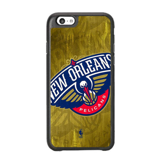 NBA New Orleans Pelicans Timber Gold iPhone 6 Plus | 6s Plus Case-Tempered Glass Case-Oxvistore