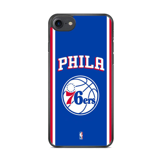 NBA Philadelphia 76ers Bold Line iPhone 8 Case-Oxvistore