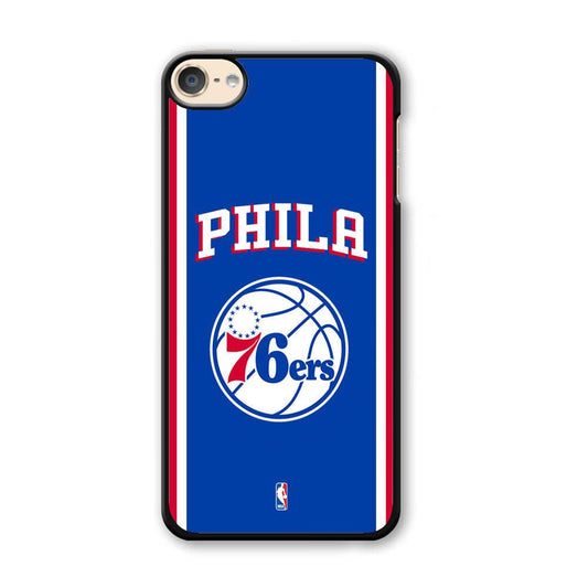 NBA Philadelphia 76ers Bold Line iPod Touch 6 Case-Plastic Black (2D Case)-Oxvistore