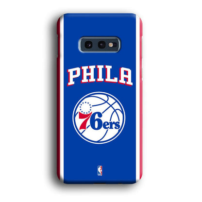 NBA Philadelphia 76ers Bold Line Samsung Galaxy S10E Case-Oxvistore