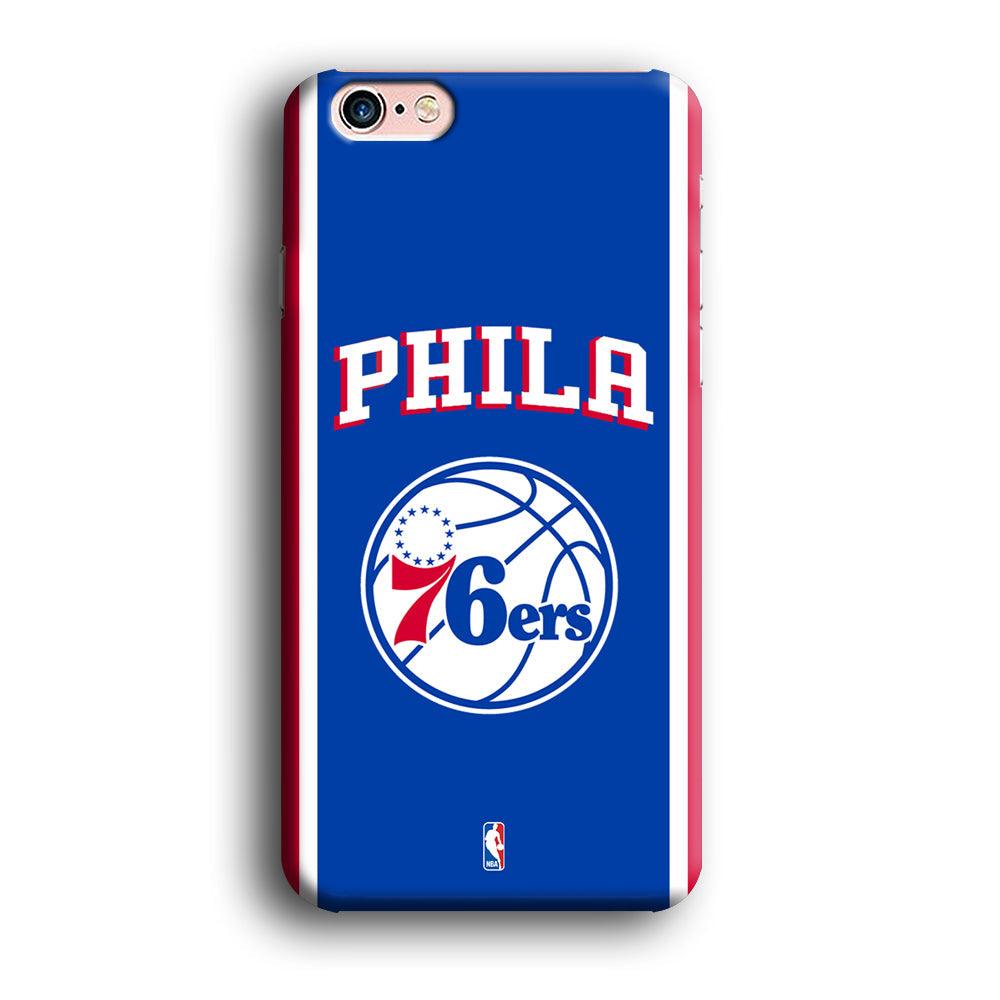 NBA Philadelphia 76ers Bold Line iPhone 6 Plus | 6s Plus Case-Oxvistore