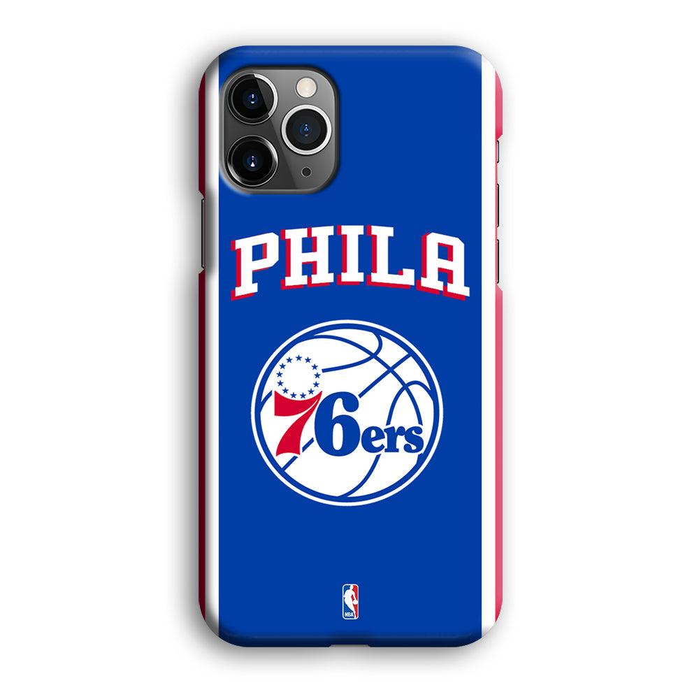 NBA Philadelphia 76ers Bold Line iPhone 12 Pro Max Case-Oxvistore