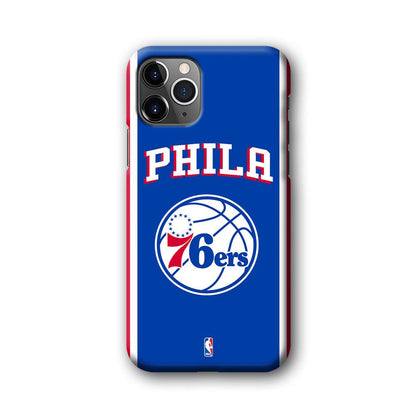 NBA Philadelphia 76ers Bold Line iPhone 11 Pro Max Case-Oxvistore