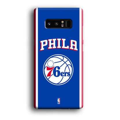 NBA Philadelphia 76ers Bold Line Samsung Galaxy Note 8 Case-Oxvistore