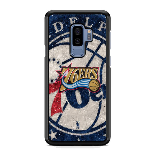 NBA Philadelphia 76ers The Destination Samsung Galaxy S9 Plus Case-Rubber Black (2D Case)-Oxvistore