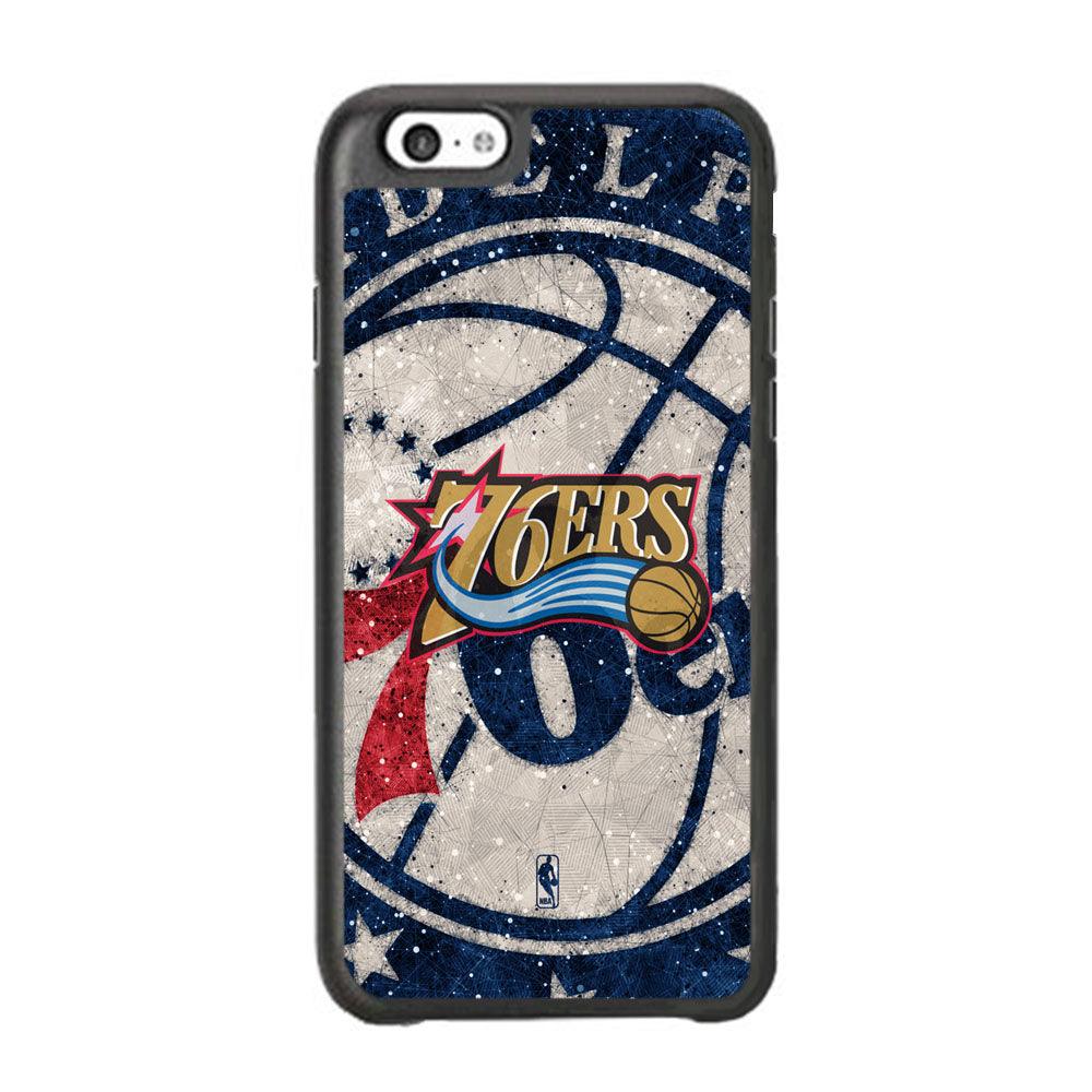 NBA Philadelphia 76ers The Destination iPhone 6 Plus | 6s Plus Case-Rubber Black (2D Case)-Oxvistore