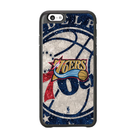 NBA Philadelphia 76ers The Destination iPhone 6 Plus | 6s Plus Case-Rubber Black (2D Case)-Oxvistore