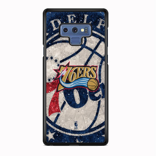 NBA Philadelphia 76ers The Destination Samsung Galaxy Note 9 Case-Rubber Black (2D Case)-Oxvistore