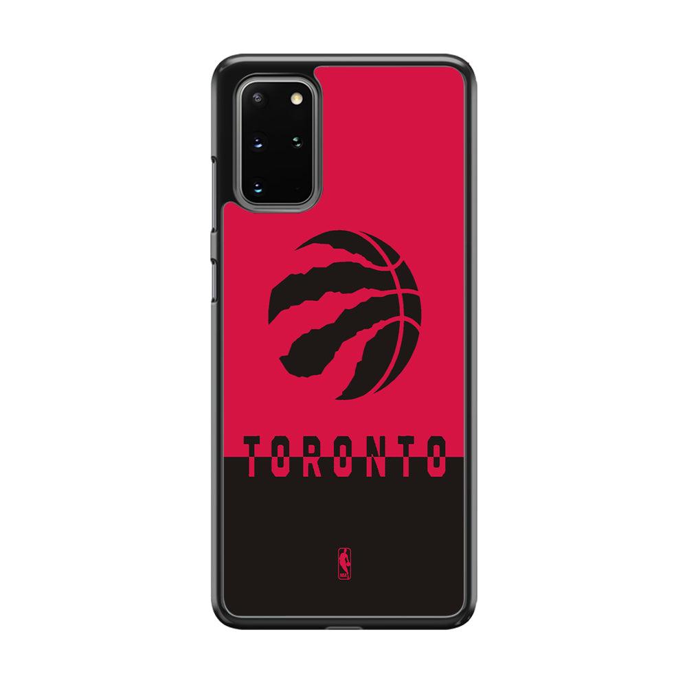NBA Toronto Raptors Bold Samsung Galaxy S20 Plus Case-Rubber Black (2D Case)-Oxvistore
