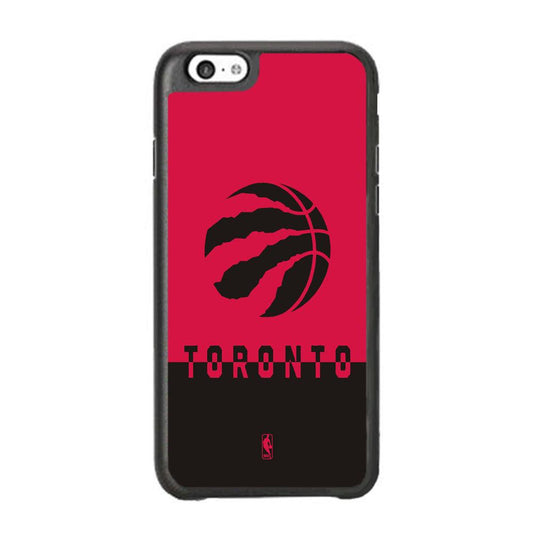 NBA Toronto Raptors Bold iPhone 6 Plus | 6s Plus Case-Rubber Black (2D Case)-Oxvistore