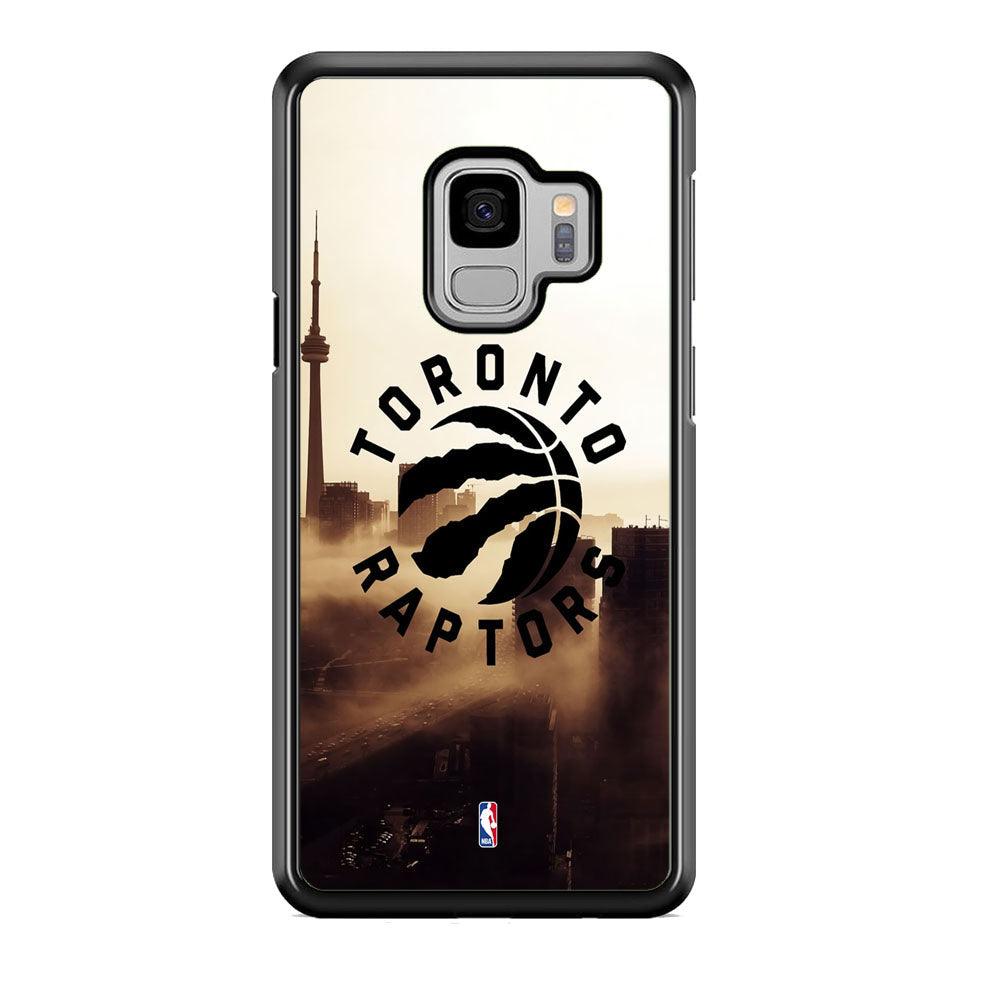 NBA Toronto Raptors City Close Up Samsung Galaxy S9 Case-Rubber Black (2D Case)-Oxvistore