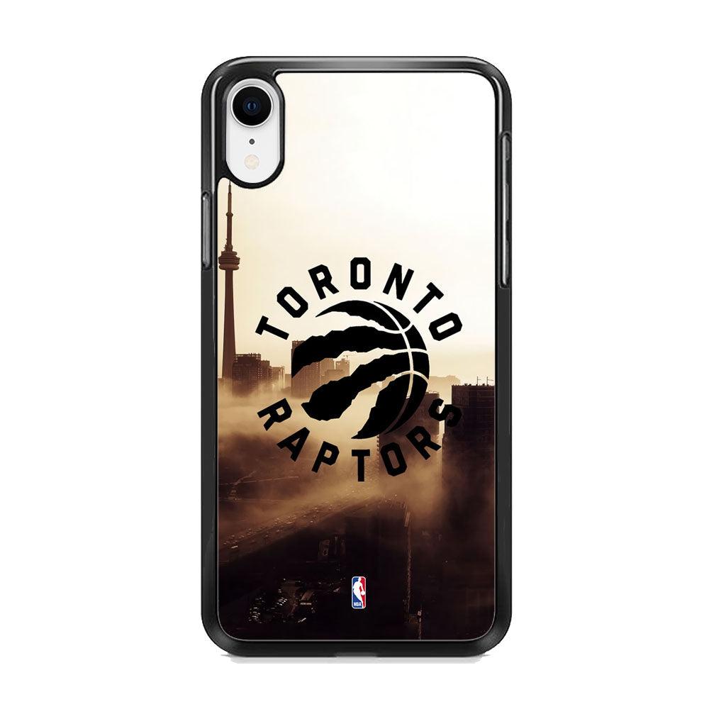 NBA Toronto Raptors City Close Up iPhone XR Case-Rubber Black (2D Case)-Oxvistore