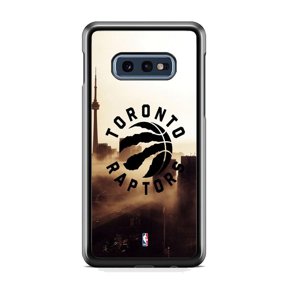 NBA Toronto Raptors City Close Up Samsung Galaxy S10E Case-Rubber Black (2D Case)-Oxvistore