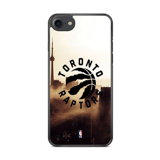 NBA Toronto Raptors City Close Up iPhone 8 Case-Rubber Black (2D Case)-Oxvistore