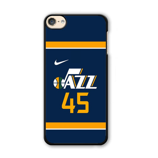 NBA Utah Jazz Jersey iPod Touch 6 Case-Plastic Black (2D Case)-Oxvistore