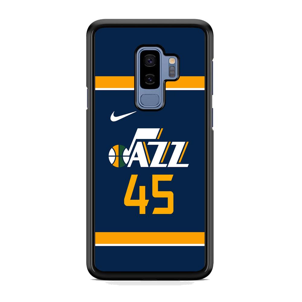 NBA Utah Jazz Jersey Samsung Galaxy S9 Plus Case-Rubber Black (2D Case)-Oxvistore