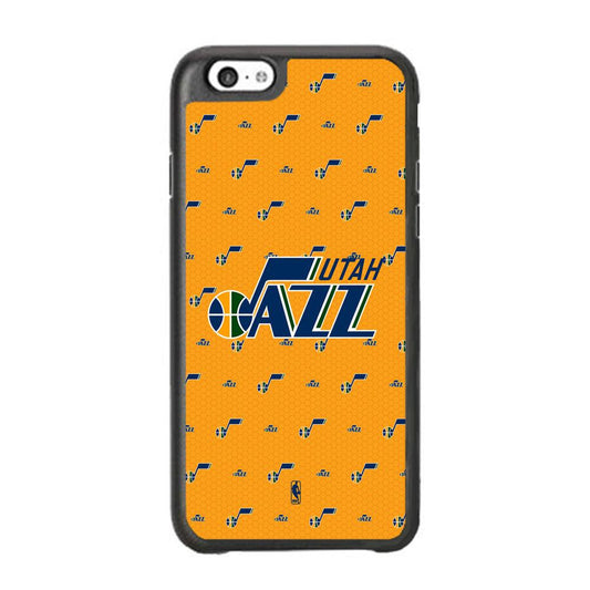 NBA Utah Jazz Orange Nest iPhone 6 Plus | 6s Plus Case-Rubber Black (2D Case)-Oxvistore