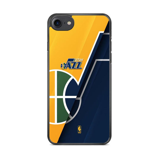 NBA Utah Jazz Tone of Pride iPhone 8 Case-Rubber Black (2D Case)-Oxvistore