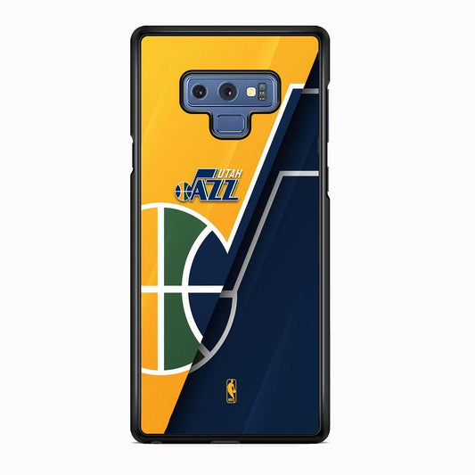 NBA Utah Jazz Tone of Pride Samsung Galaxy Note 9 Case-Rubber Black (2D Case)-Oxvistore