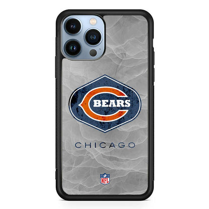 NFL Chicago Bears Smoke Wave iPhone 15 Pro Case-Oxvistore